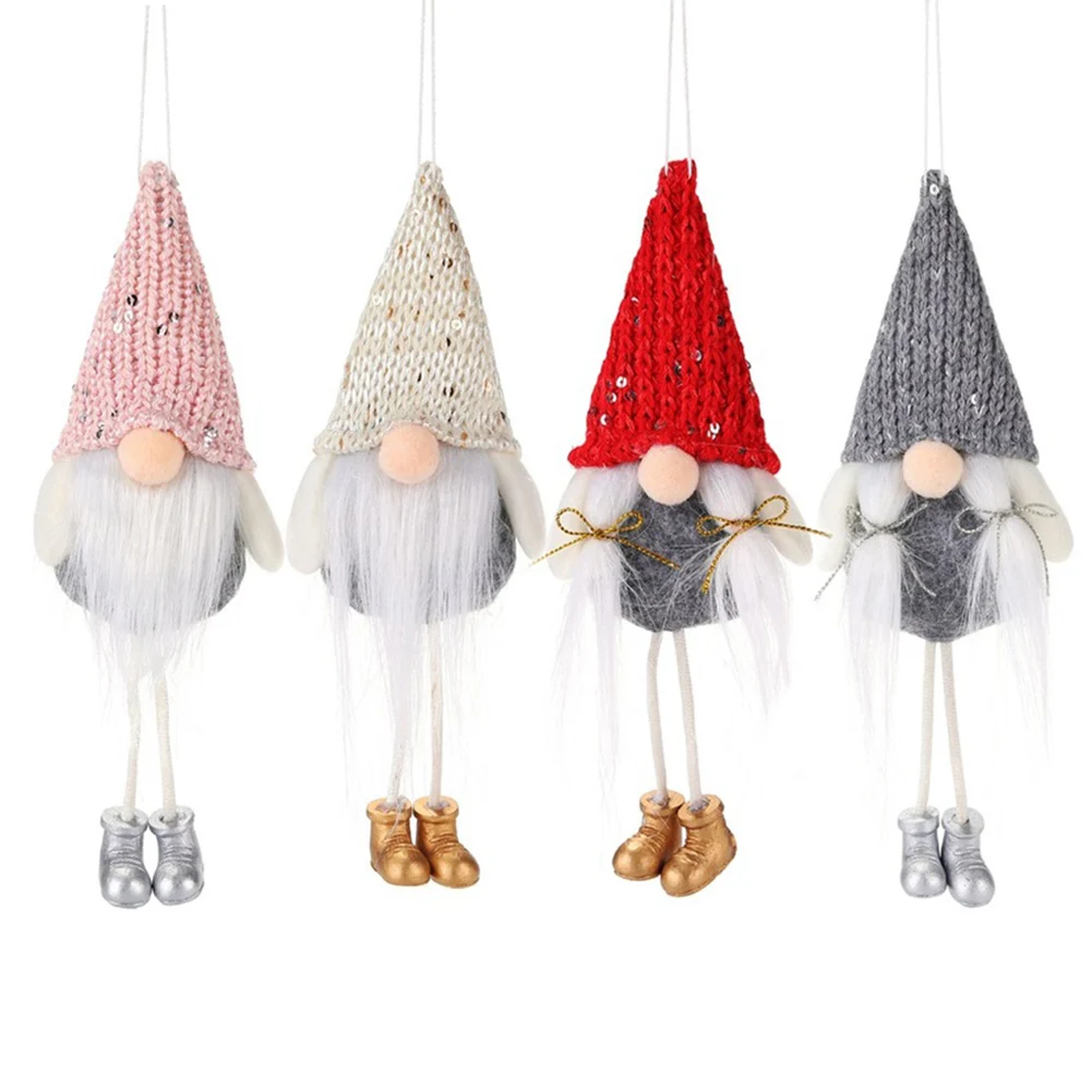 Новогодние подвески для кукол без лица скандинавские качели Лесной старик