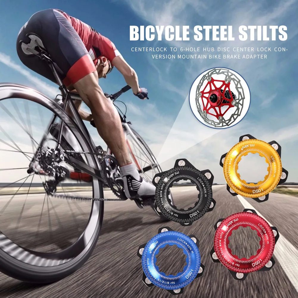 

Centerlock to 6-hole Hub Disc Center Lock Conversion Bicycle Brake Adapter for 6 Bolt Rotors Center Lock Adapter