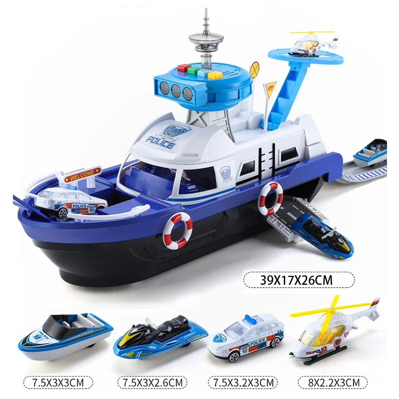 

Kids Toys Simulation Track Inertia Boat Diecasts & Toy Vehicles Music Story Light Toy Ship Model Toys kids toys boys Ship toy