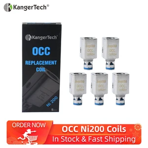 5 шт., катушки Kangertech OCC Ni200 0,15 Ом для Subtank Mini Nano Plus Subox Tank, атомайзер, сменные катушки OCC