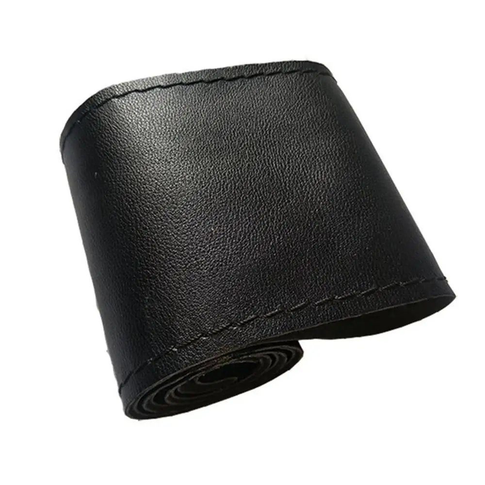 

Car Hand Sewing Steering Wheel Cover Microfiber Leather Cover Handlebar Set