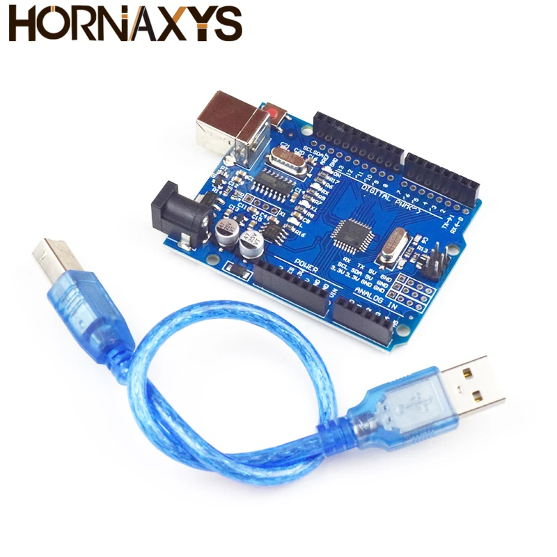 Макетная плата Leonardo R3 с микроконтроллером Atmega32u4 Atmega328 USB-кабелем совместимая Arduino