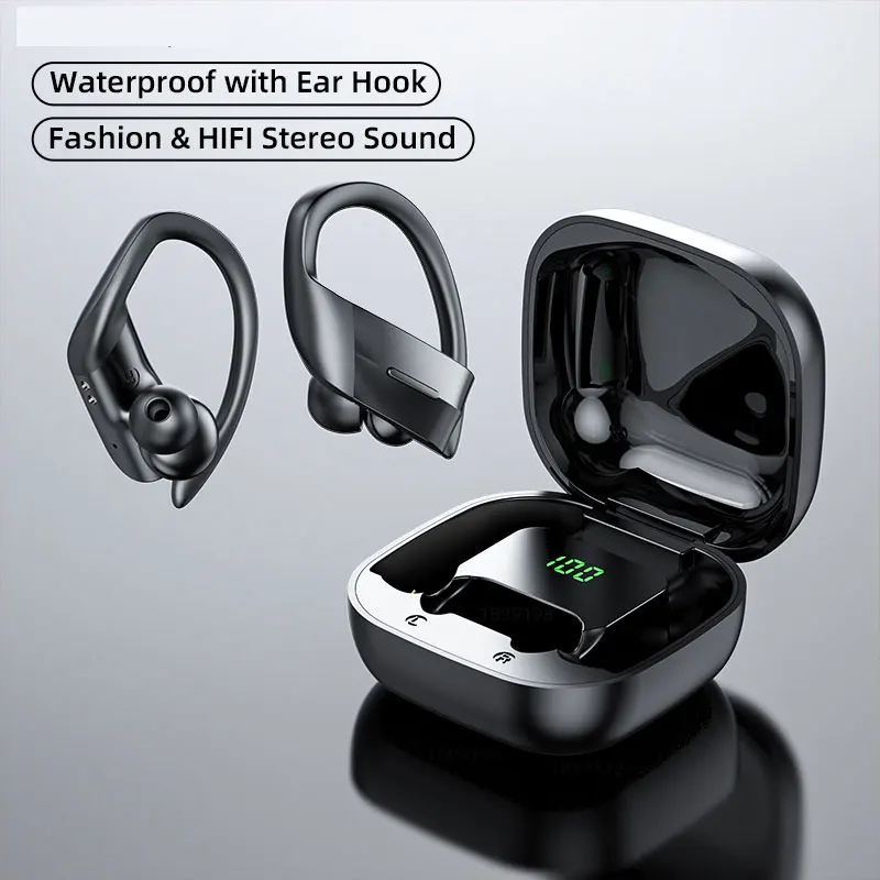 Наушники H & A TWS Bluetooth светодиодный дисплей беспроводные наушники с микрофоном