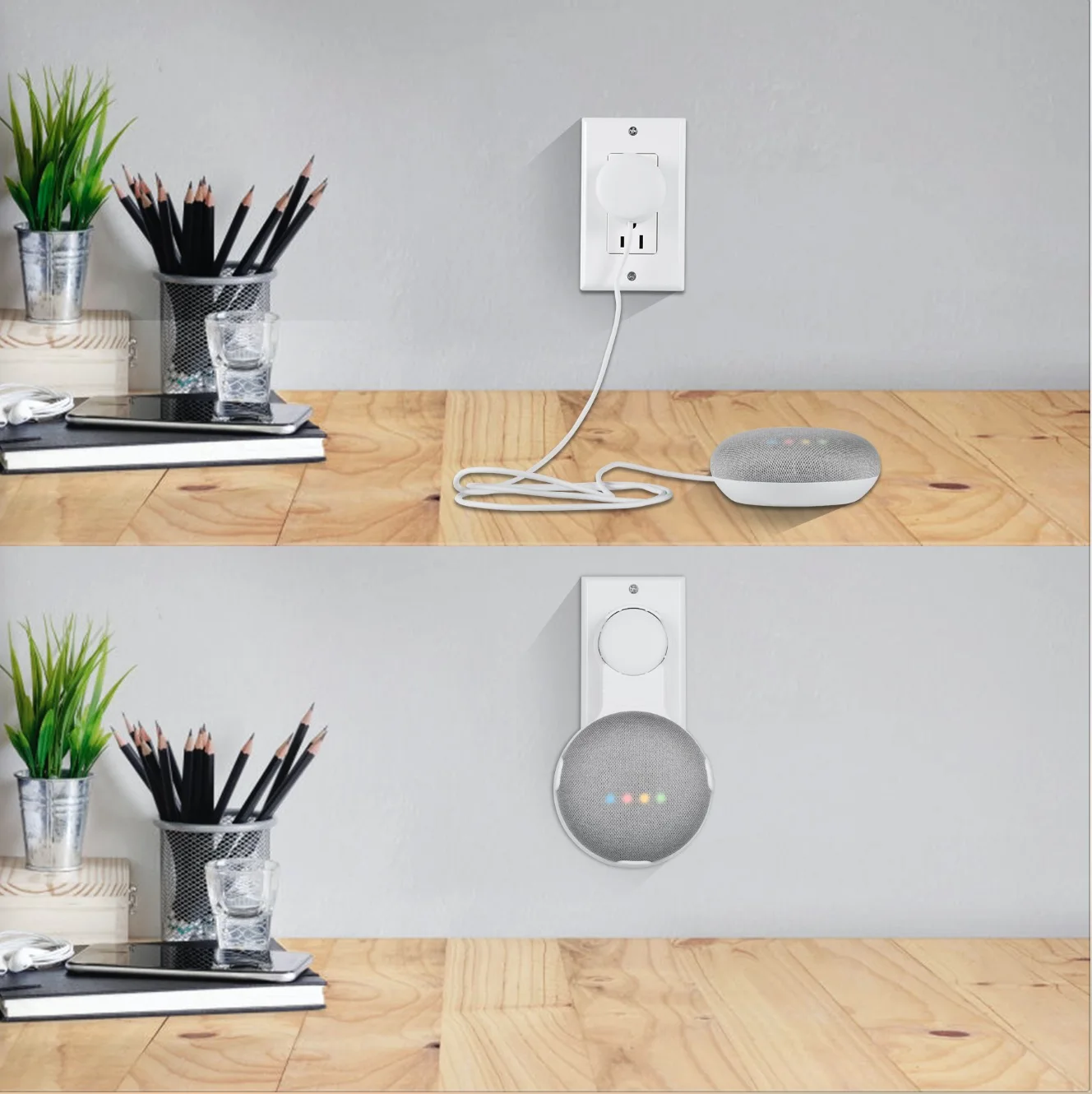 Настенный держатель STANSTAR для Google Nest Mini (2-й) прочные кронштейны и компактная