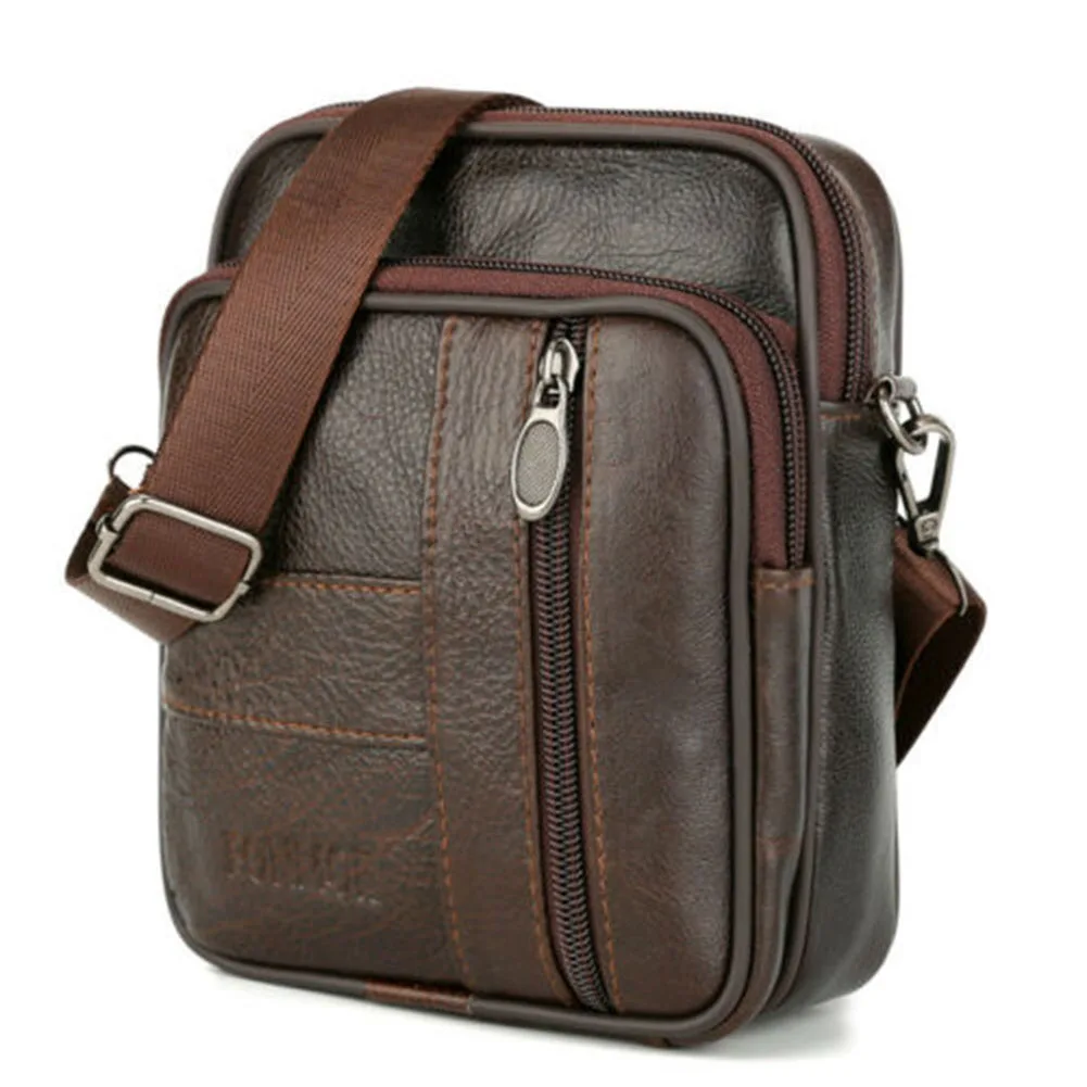 Мужская кожаная маленькая сумка через плечо сумки Лучшая Продажа