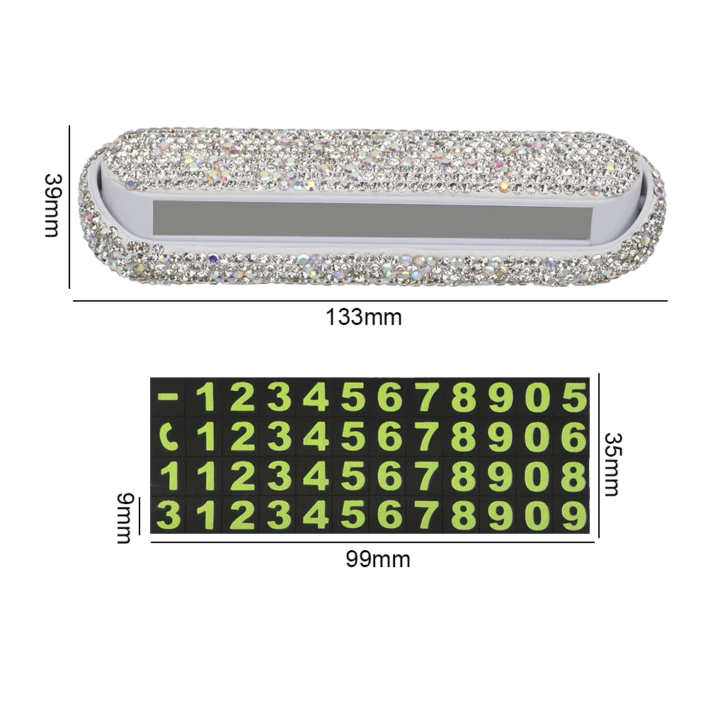 Автомобильная Временная парковочная карта алмазная кристальная автомобильная