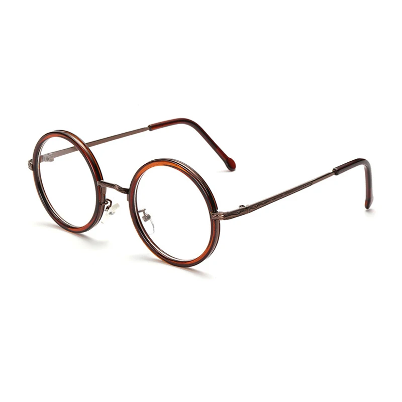 Оправа унисекс для очков Elbru круглая оправа в стиле ретро с прозрачными линзами