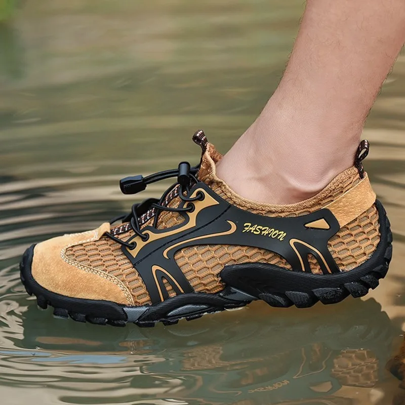 Летние спортивные пляжные туфли Мужская обувь для воды походов на открытом