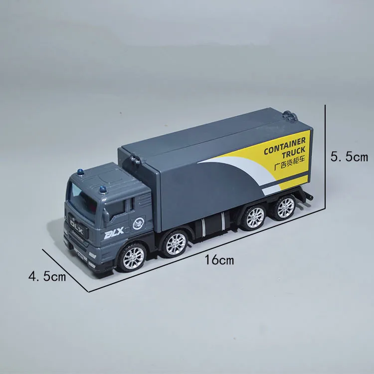 Модель грузовика-контейнера из высококачественного симуляционного пластика, масштаб 1:55, игрушка-миксер с функцией скольжения, бесплатная доставка.