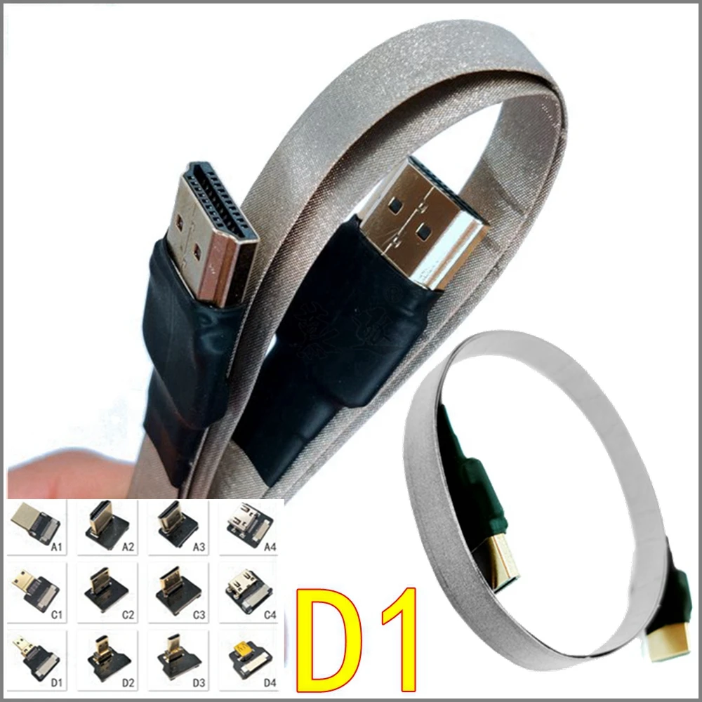 

Антистатический кабель Micro HD-совместимый штекер-мини/Micro HD FPC плоский кабель с защитой от помех Мультикоптер для аэрофотосъемки