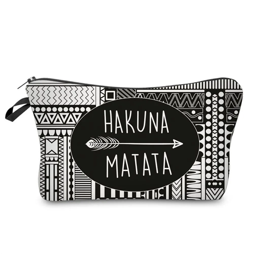 

Модные женские дорожные косметички, Дамский Органайзер на молнии с полосатыми буквами, сумочка для хранения косметики, подарки H9