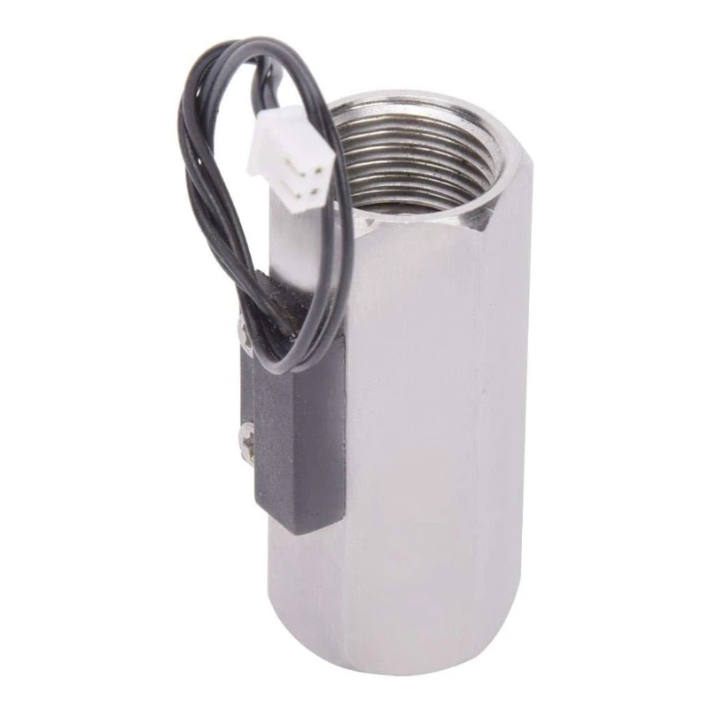 

Переключатель потока воды, защитный переключатель нехватки воды, Датчик потока из нержавеющей стали с G1/2in двойным внутренним резьбовым пер...