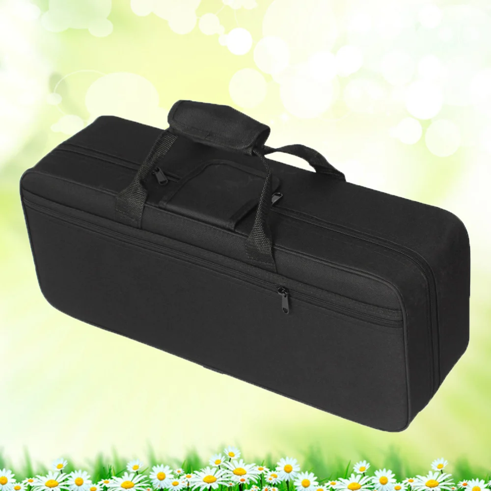

Oxford Cloth Trumpet Gig Bag Case Waterproof Trumpet Backpack for Trumpet Player with Adjustable Shoulder Straps (Black)