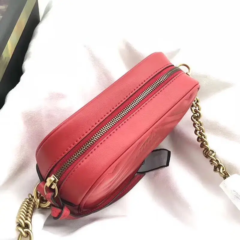 

Luxury brand logo fashion small square bag leather women's bag leisure Women's bag shoulder chain bag