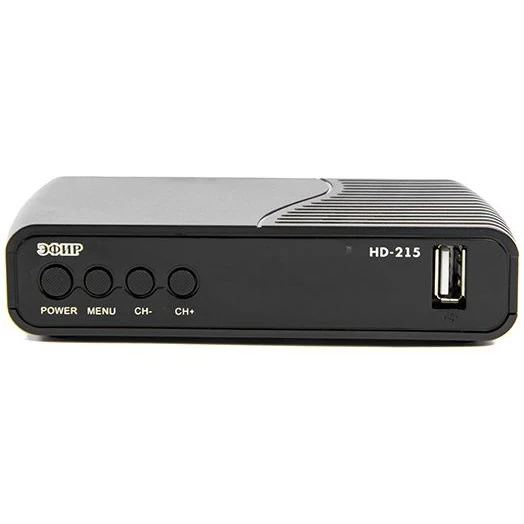Ресивер DVB T2 СИГНАЛ Эфир HD 215 черный (20215)|TV-тюнеры| |