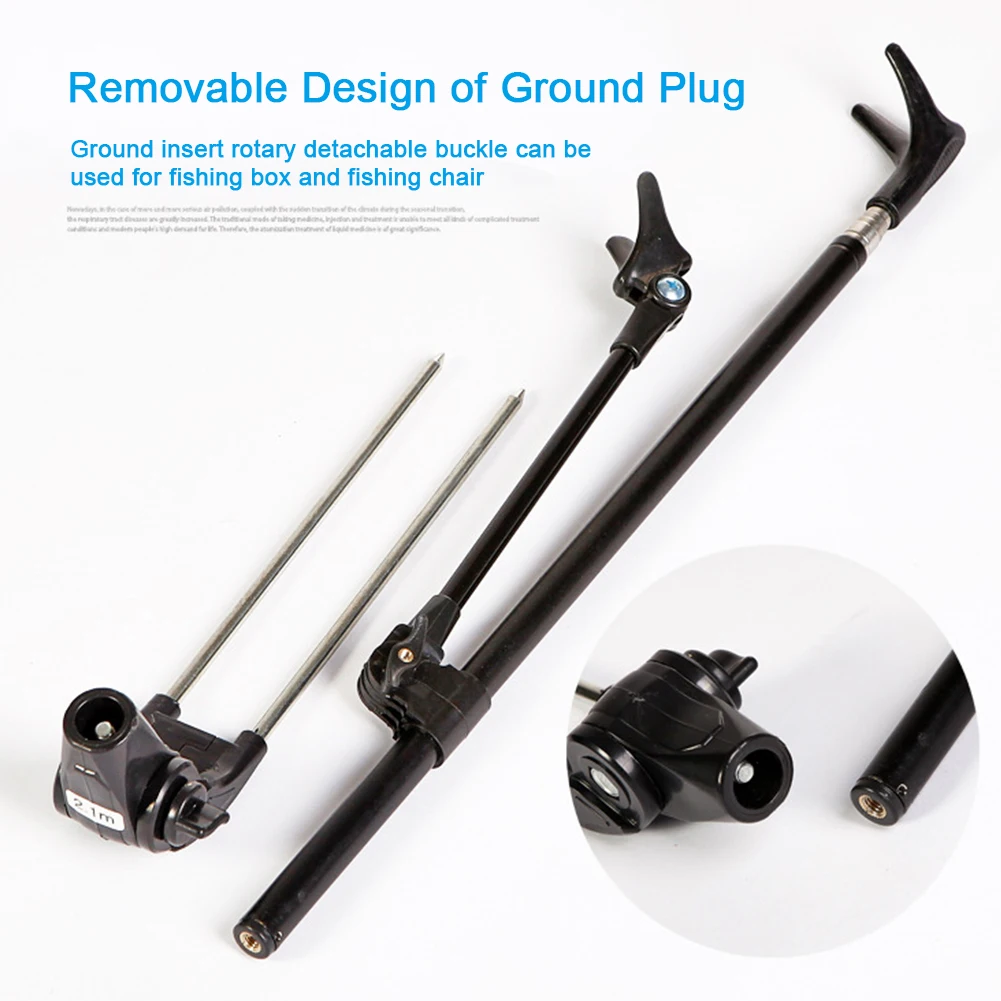 

Stainless Steel Ground Insert Anti-slip Bracket Stable Outdoor Adjustable Angle Tool Telescoping Fishing Rod Holder Easy Use