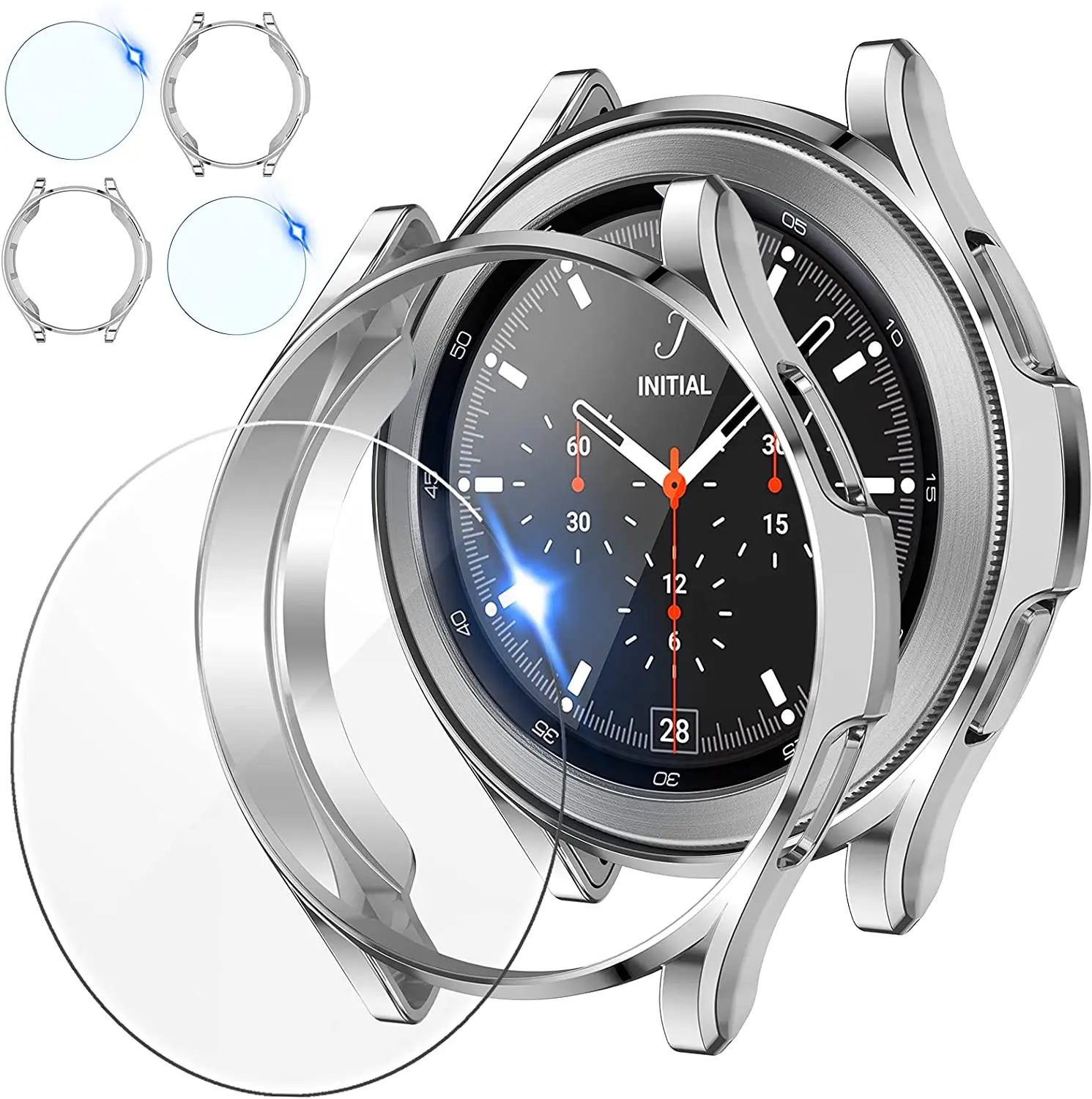 

Защитная пленка из закаленного стекла для Samsung Galaxy Watch4 Classic 46/42, 2 шт./упаковка