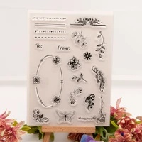 lace decoration transparent silicone stamp cutting diy hand account scrapbooking rubber coloring embossed diary decor reusable