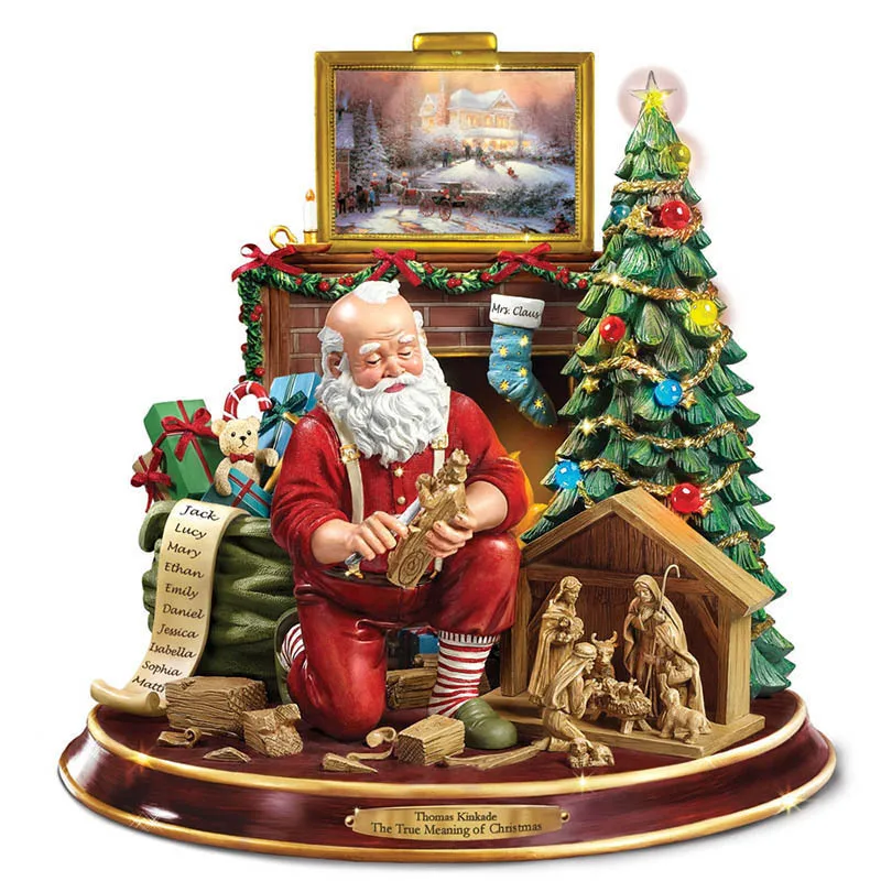 5D Diamond Drawing Christmas Tree Rotating Sculpture Train Decorations Paste pegatinas Xmas Decor for Home | Дом и сад