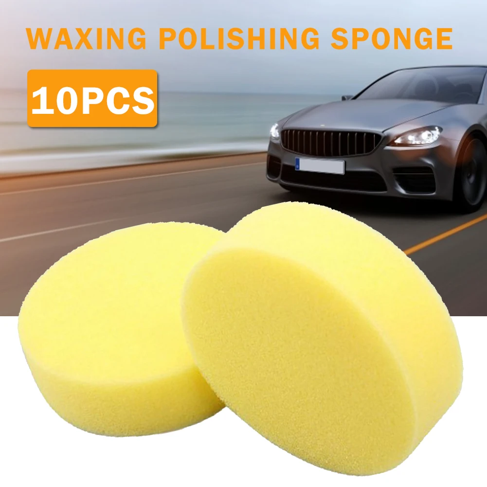 

10PCS 4 inches Car Waxing Polishing Sponge Drill Buffing Sponge Pad Kit Foam for Removes Scratches Auto Beauty Maintain Tools