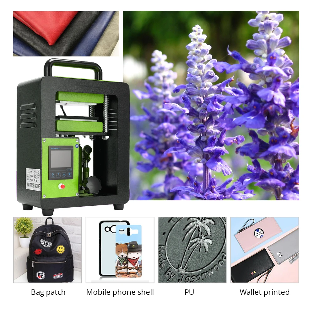 Гидравлический пресс для канифоли 5 тонн тепловой 2 4x4 7 дюймов двойные