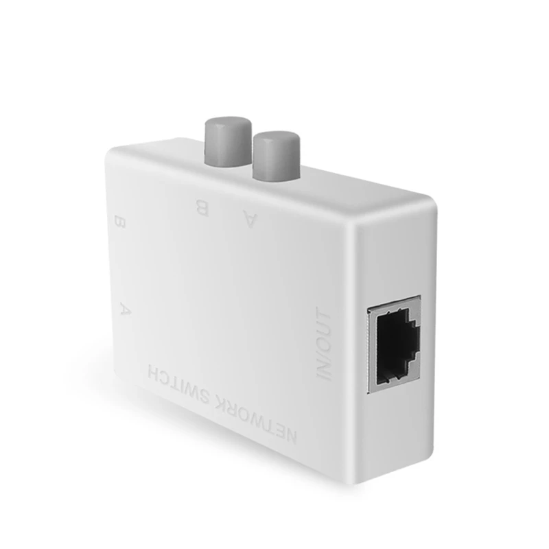 Мини 2 Порты и разъёмы RJ45 RJ-45 сетевой коммутатор gigabit Ethernet коробка Коммутатор на