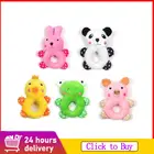 Плюшевая игрушка для собак, пищащая кость, устойчивая к укусам, для жевания щенками, обучающая игрушка, мягкие фрукты, животные, Мультяшные животные, товары для домашних животных, 1 шт.