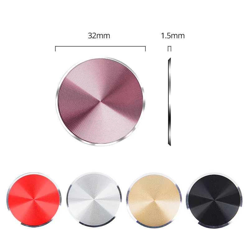 metal plate for magnetic car phone holder magnet stand iron sheet disk sticker for magnetic mobile phone holder mount free global shipping