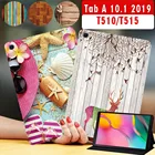 Чехол для планшета Samsung Galaxy Tab A 10,1 дюйма 2019 дюйма, T510T515, противоударный защитный чехол + Бесплатный стилус