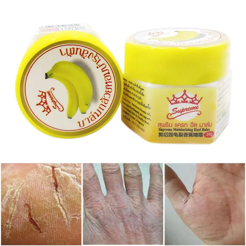 

20g Natural Banana Oil Moisturizing Cracked Heel Balm Foot Hand Skin Repair Cream Anti-Drying Smooth Dead Skin Removal Ointment