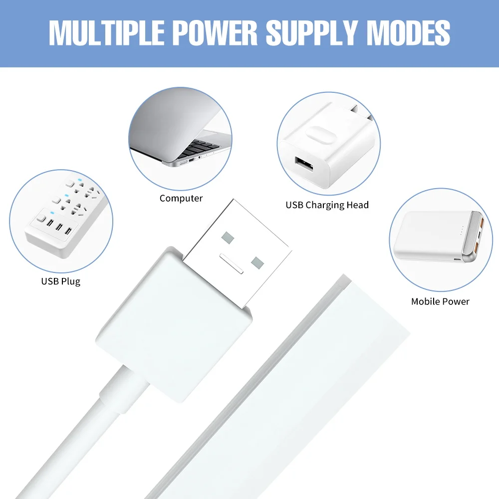 CanLing светодиодная подсветка под шкаф USB 5В умный датчик движения рук 20 30 40 50 см