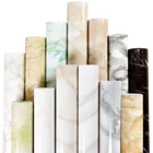 Однотонные водонепроницаемые обои из ПВХ с мраморной пленкой, самоклеящиеся настенные Стикеры для ванной, кухни, обновления мебели