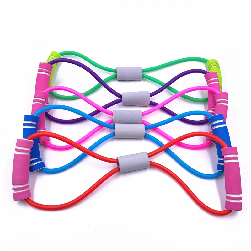 

Tpe 8 Word Fitness Yoga Gum Resistance Rubber Bands Fitness Elastic Band Fitness Equipment Expander Workout Gym Exercise Train