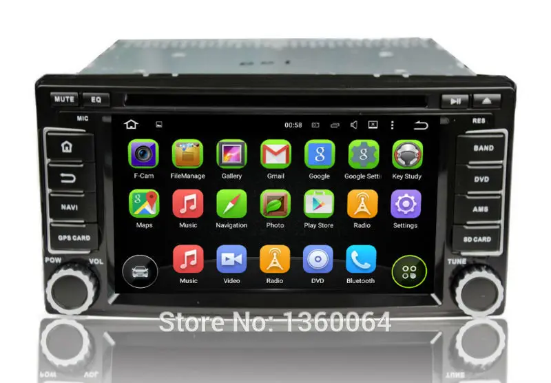 ROM 16 Гб четырехъядерный Android 5.1.1 автомобильный стерео радио 5 1 DVD GPS для Subaru Forester