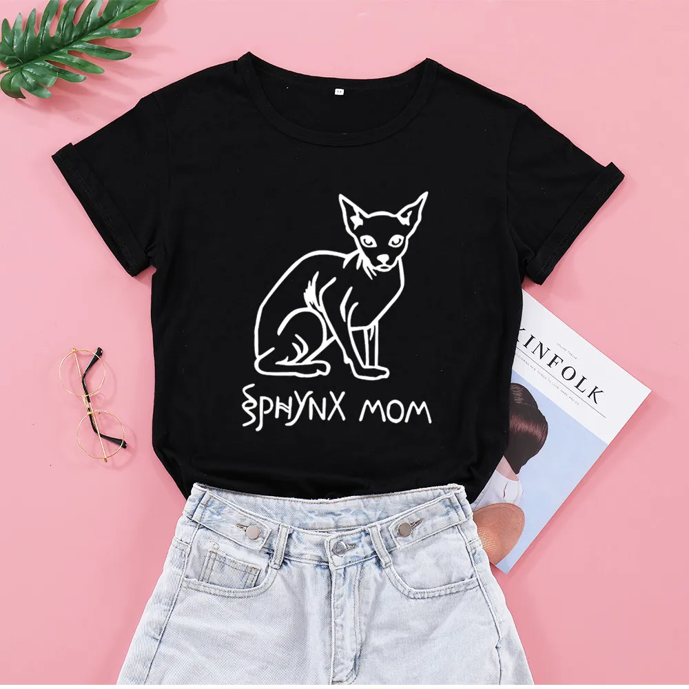 Футболка женская с круглым вырезом и надписью мама | Женская одежда