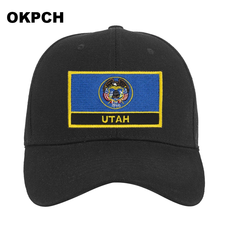 

США Юта флаг Бейсбол Кепки Для мужчин/женские тактические армейские хлопковая военная шапка US унисекс в стиле хип-хоп шапки на открытом воз...