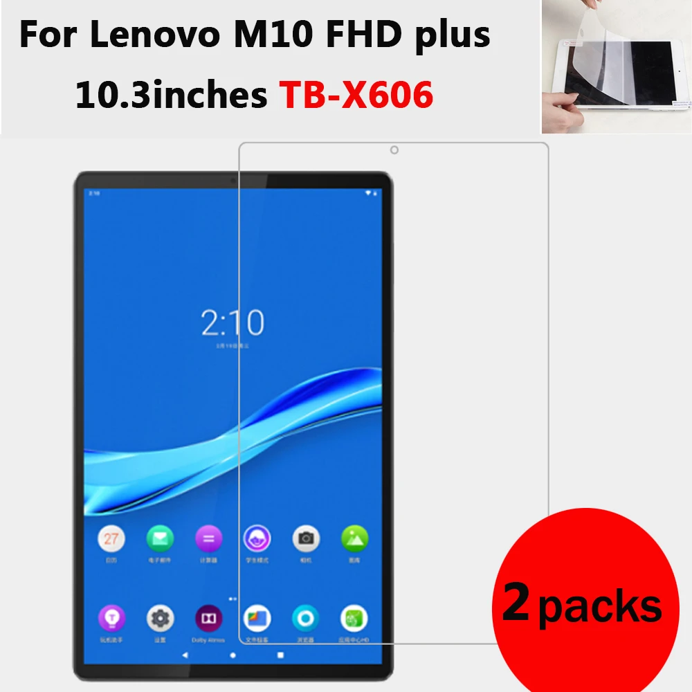 

2 упаковки, мягкая защита экрана для Lenovo tab M10 FHD plus TB-X606 10,3 ''M7 M8 HD Gen 2 ТБ-X306 TB-7305 TB-8305 TB-8505 TB-