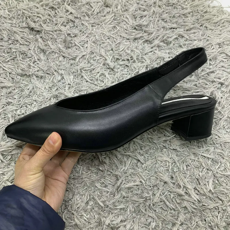 Туфли лодочки женские из натуральной кожи летняя Классическая обувь для офиса на