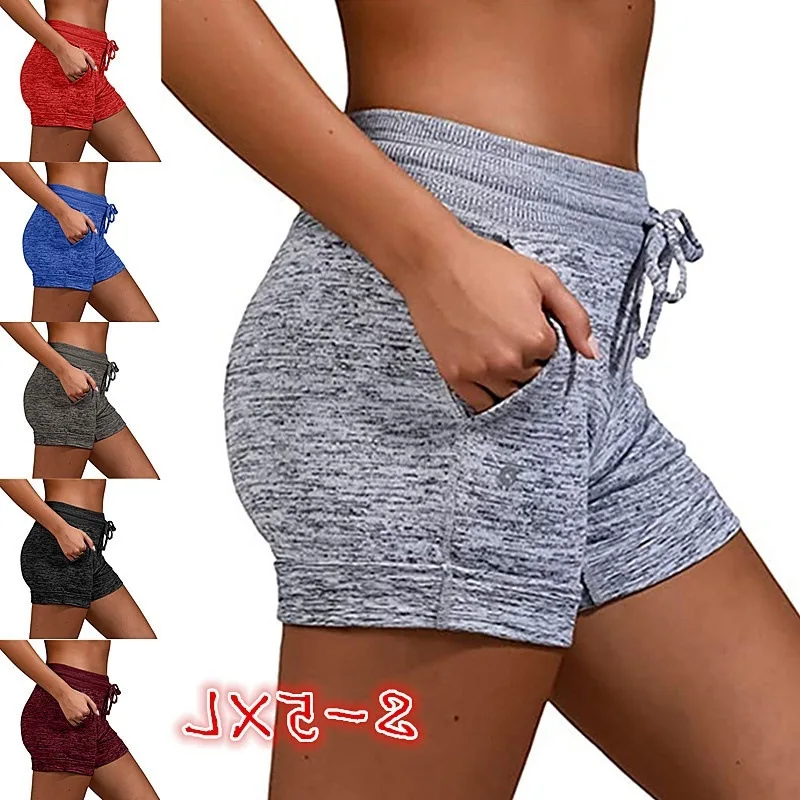 

11Women's bottoming quick-drying shorts, yoga pants, leisure sports, waist elastic shorts