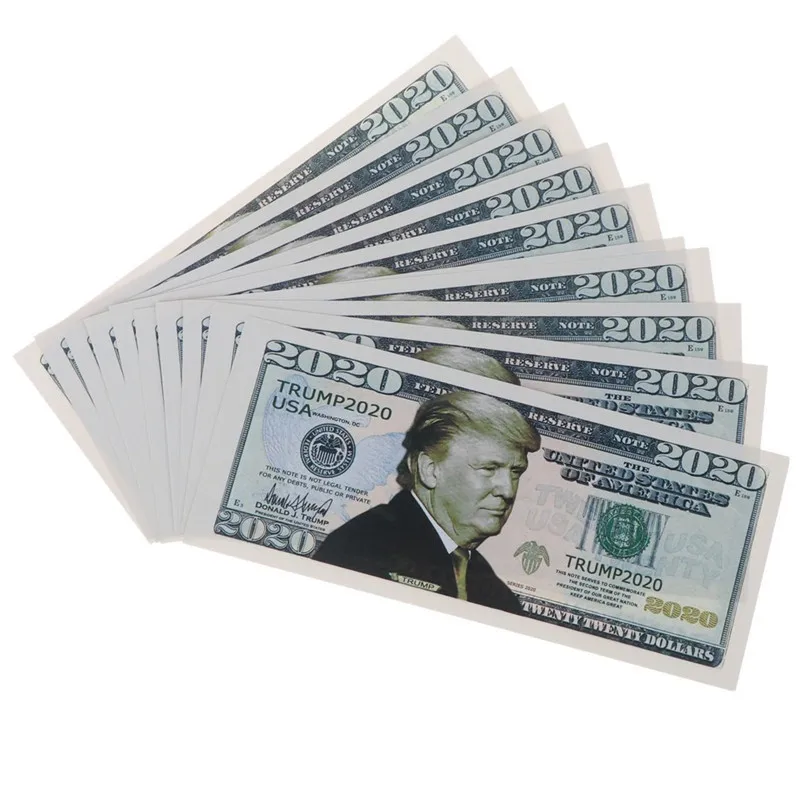 

10 шт 2020 памятный значок Дональда Трампа монета президент бумажная банкнота без валюты новинка игрушки