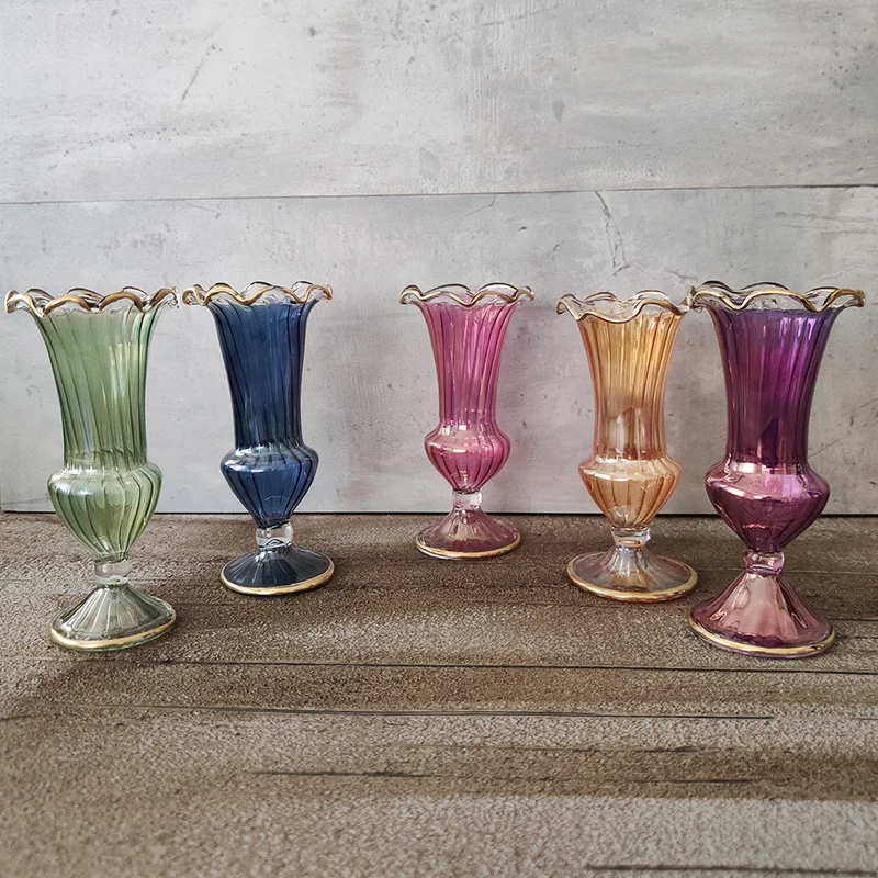 

blown glass Vase Flower Pot Flower Basket Flower Vase Decoration Home Nordic Decoration furniture ramadan decoration living room decoration party decoration wedding decoration home decoration accessories birthday decor