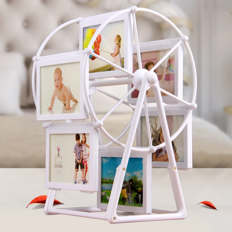 3 дюймовая стойка для фоторамки с колесиком обозрения оригинальные можно разместить 12 фотографий украшения