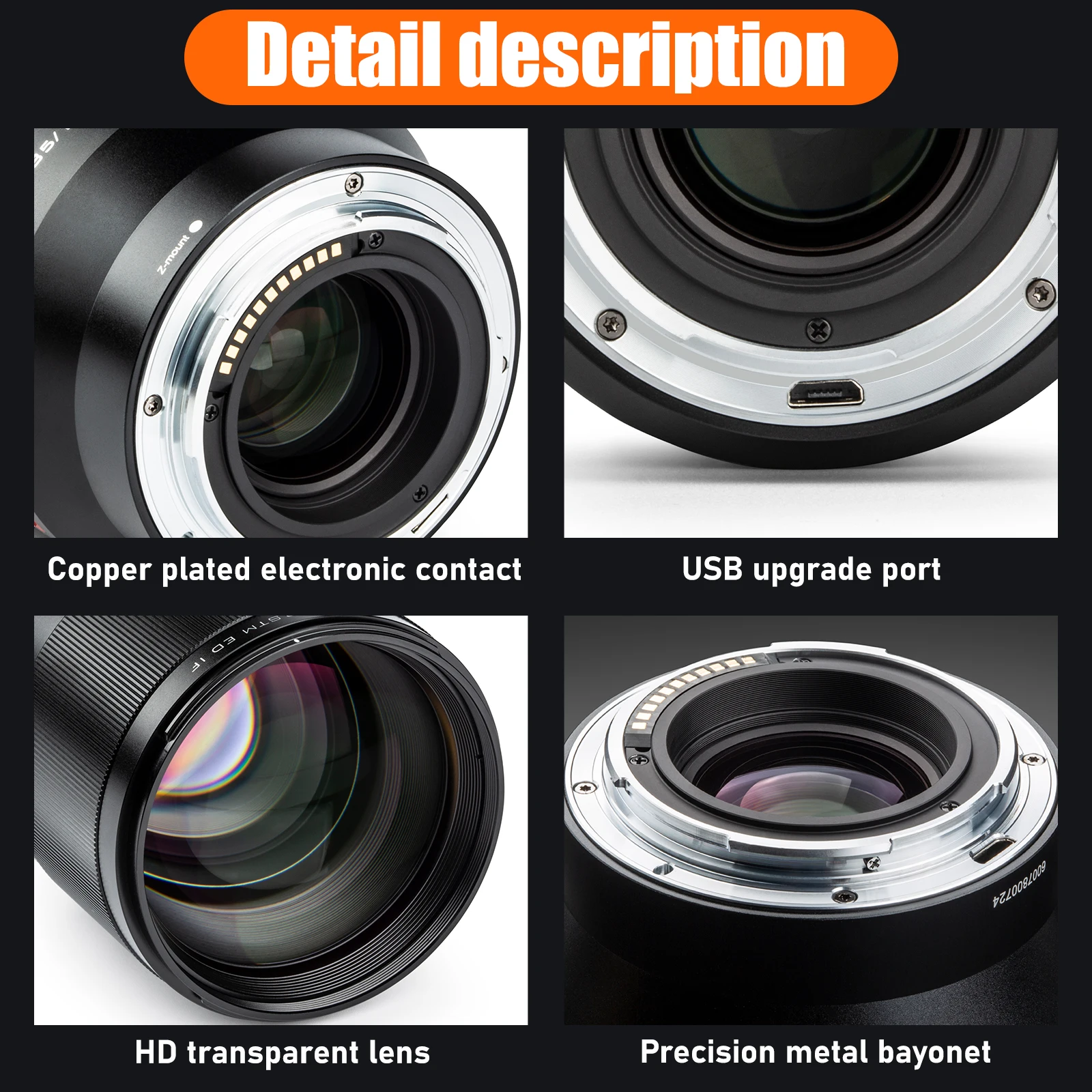 VILTROX 85mm F1.8 II STM Auto Focus Portrait Lens Large Aperture for Fujifilm Fuji FX-mount Sony E-mount Nikon Z-mount | Электроника