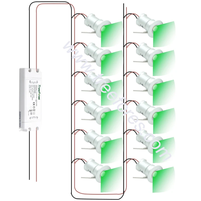 RGB RGBW 1W DC12V IP65 мини светодиодный прожектор + IP67 источник питания для вечерние Star Spot