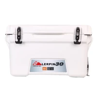 hard plastic 30l insulated rotomolded ice chest portable camping cooler ice retention time up to 5 days