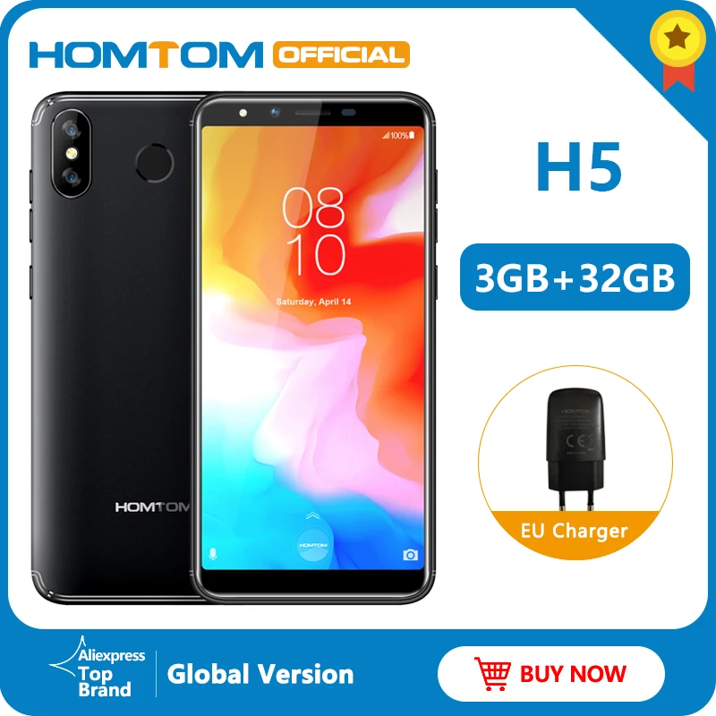 HOMTOM H5 Android 8 1 MT6739 четырехъядерный FDD LTE 4G разблокировка отпечатков пальцев
