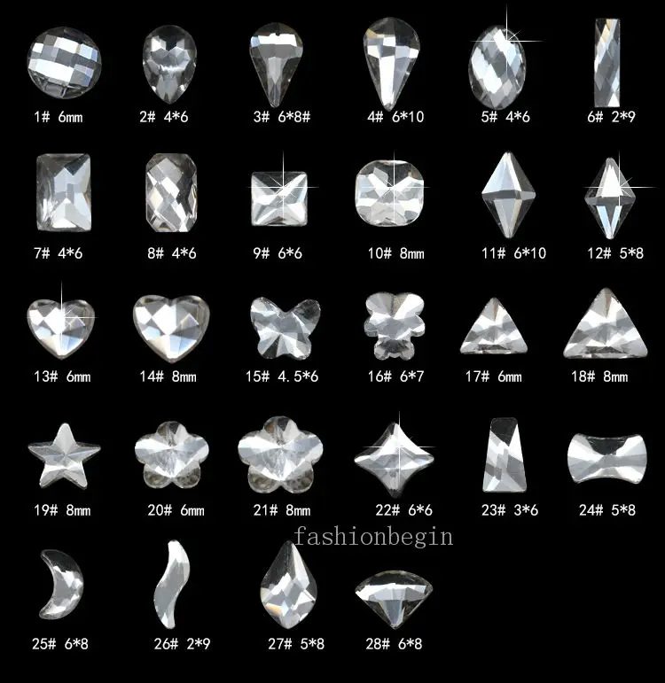 Высококачественные чешские Кристальные прозрачные стеклянные стразы разной