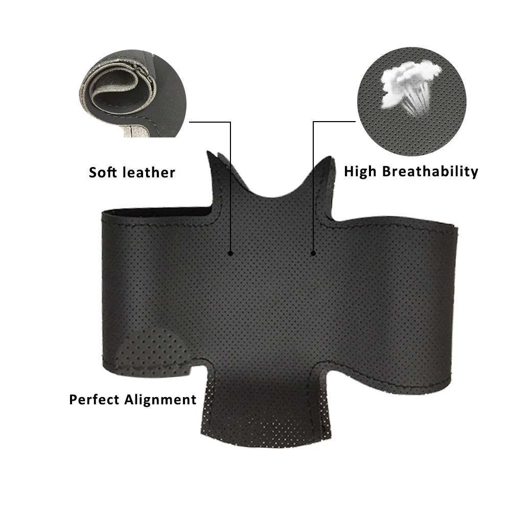 Натуральная Кожа DIY оплётка рулевого колеса Ручное шитье автомобильные