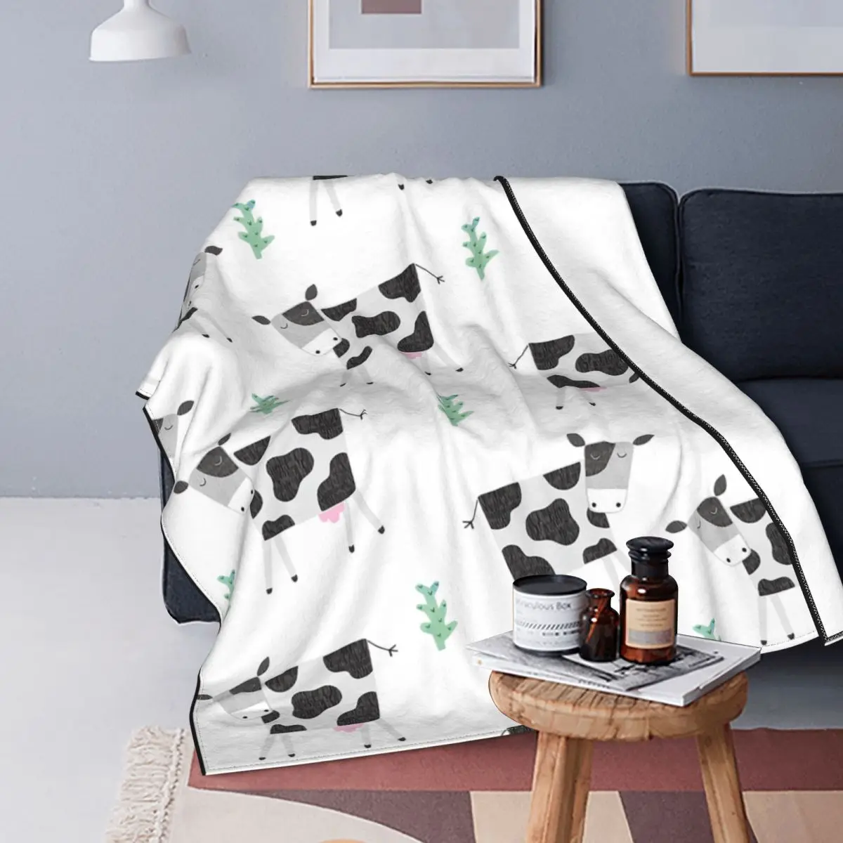 

Коровья одеяло флисовые всесезонные милые животные дышащие супер мягкие пледы одеяла для кровати детали