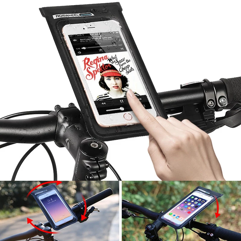 Водонепроницаемый велосипедный держатель для сотового телефона Портативная